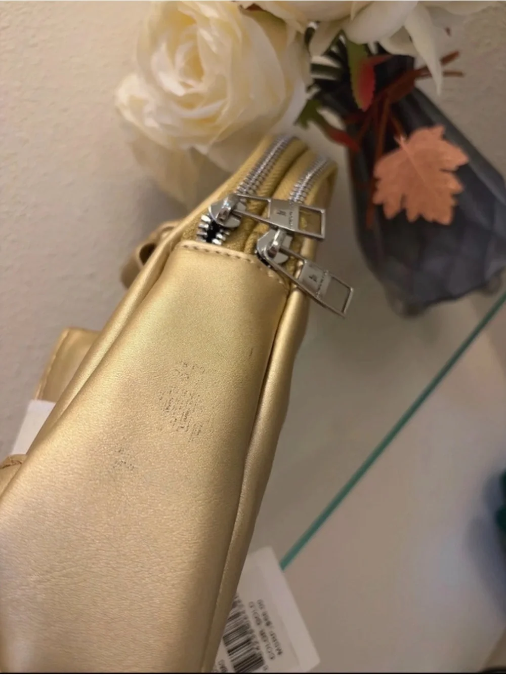 London Fog Gold Crossbody Bag